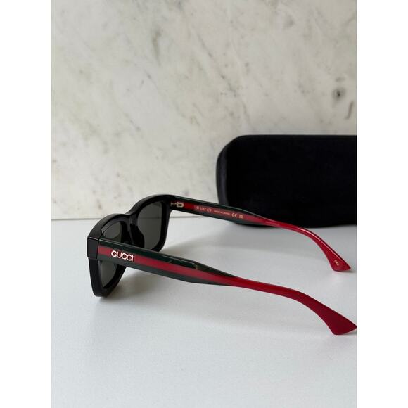 NEW Gucci GG1869S Black Squared Sunglasses $515 - Picture 4 of 10